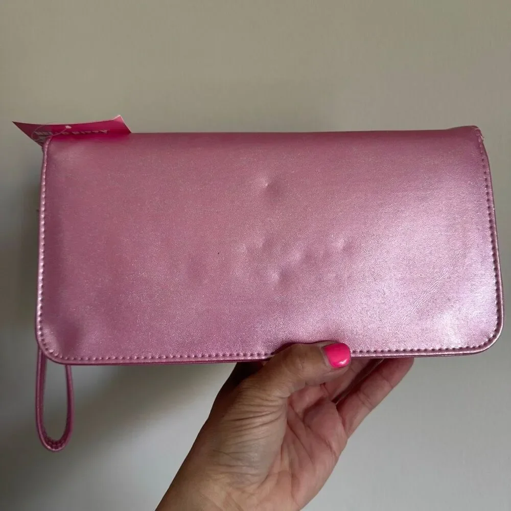 Hello Kitty 2012 Metallic Pink Rhinestone Clutch NEW